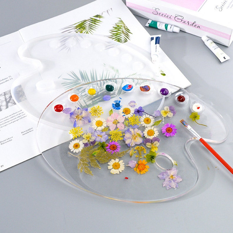 Silicone Paint Palette Mold Color Palette Resin Mold Makeup Etsy