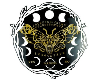 Molde de silicona para tablero de ouija de polilla, molde para bandeja, molde para colgar en la pared