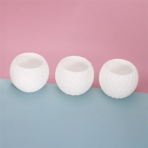 Candle Vessel Mold Concrete Candle Holder Mold Plaster Candle Jar Mold Plaster Mold Resin Mold Mini Planter Pot Mold DIY Home Decoration