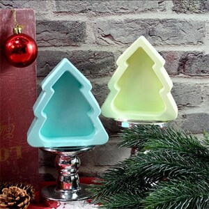 Moule En Silicone Pour Bougeoir/boîte De Noël - Avec Couvercle - Pour Résine époxy, Béton, Plâtre - DIY Décoration