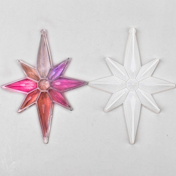 Eight Pointed Star Resin Mold, Christmas Ornament Resin Mold, Star Resin Mold, Sun Catcher Silicone Mold, North Star Christmas Decoration