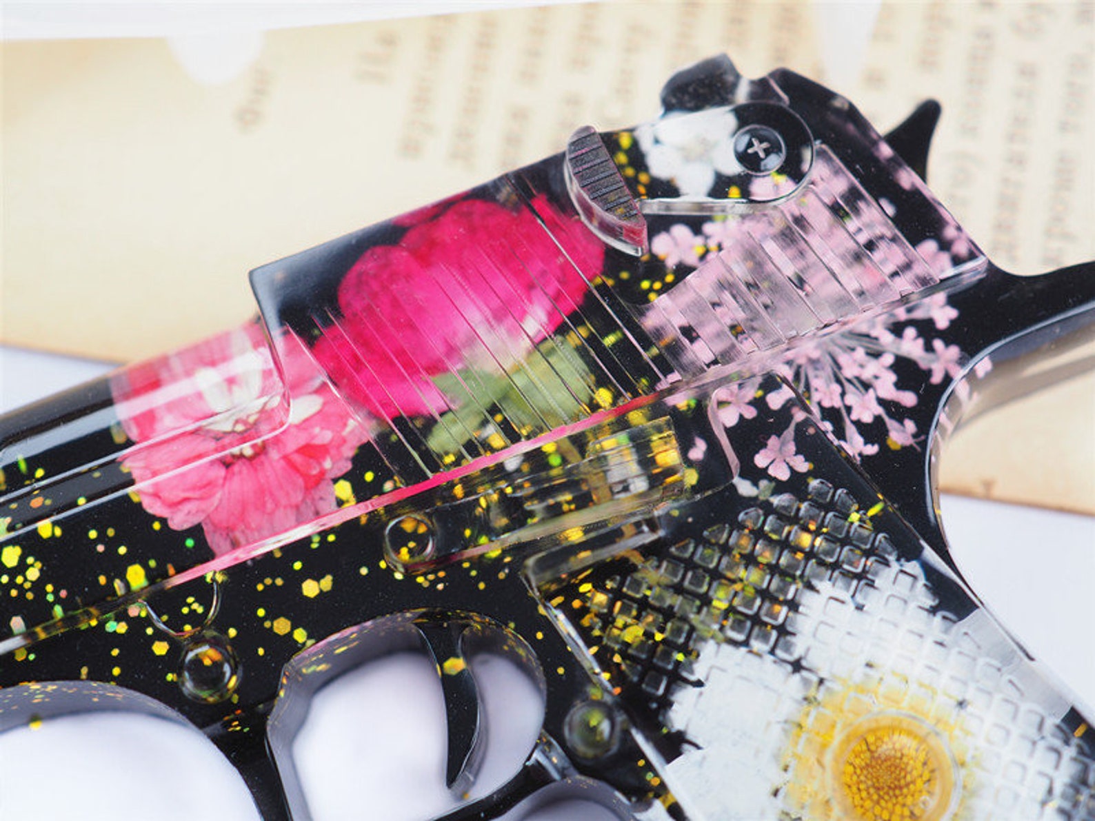 Gun Mold Large Pistol Resin Mold Shiny Gun Silicone Mold Etsy