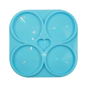 Round Coaster Silicone Mold, Epoxy Resin Mold, DIY Home Decor