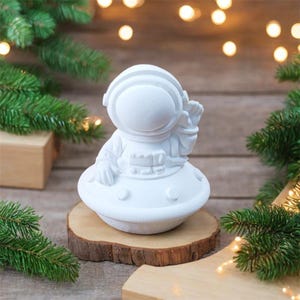 Astronautljusform, Spaceman silikonform, hartsform gipsform betongform, gjutform, Raysin-form