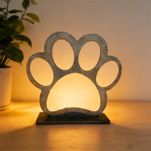 Pootafdruk fotolijst siliconen mal, huisdier gedenkteken ornament mal beton mal gips mal hars mal DIY kat hond gedenkteken cadeau