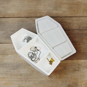 Siliconen mal grote kist, betonnen Halloween kistbak mal, plank mal hars sieraden, gips mal Jesmoniet schimmel, DIY Home Decor