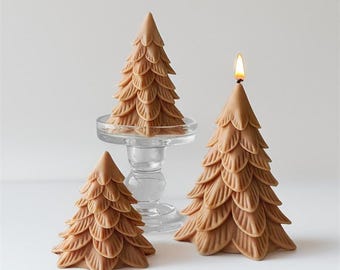 Christmas Tree Silicone Mold Pine Tree Candle Mold Christmas Ornament Mold Concrete Mold Plaster Mold Resin Mold DIY Christmas Decor