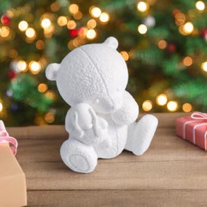 Cute 3D Bear Silicone Mold Scented Candle Mold Concrete Cement Plaster Epoxy Resin Mold Chocolate Mold Cake Mold Fondant Mold