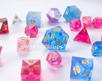 DND Dice Mold, Silicone 7 Polyhedral Dice Mold, Clear Resin Dice Set Mold, RPG Dice Mold, Board Game Mold, Dungeons & Dragons Dice Mold