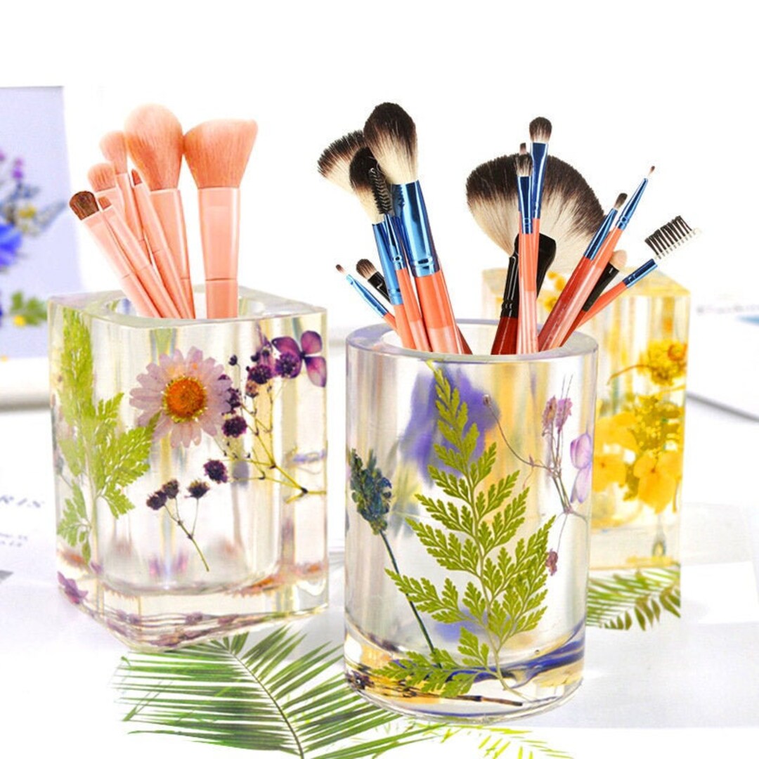 Pen Holder Mold Makeup Brush Holder Silicone Mold Etsy