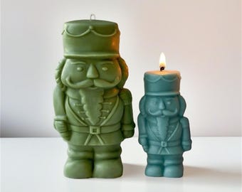 3D Nutcracker Silicone Mold Christmas Scented Candle Mold Concrete Mold Plaster Mold Resin Mold, Casting Mold, DIY Home Decor