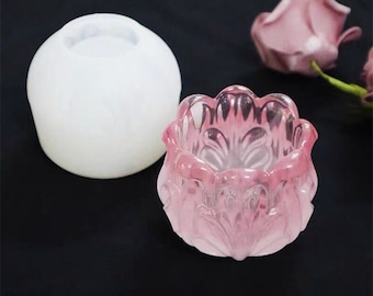 Candle Holder Mold, Candlestick Resin Mold, Tealight Holder Silicone Mold, Candle Holder Epoxy Resin Mold, DIY Home Decor
