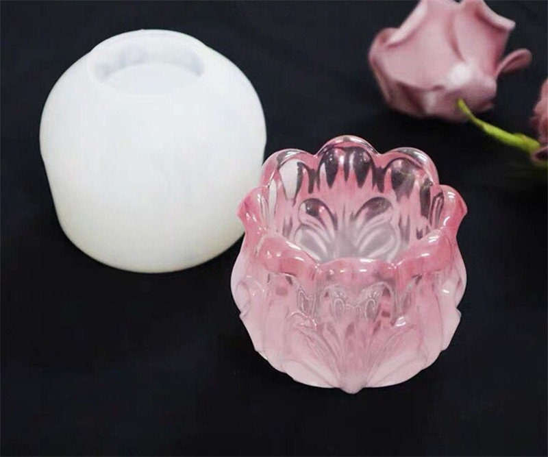 Candle Holder Mold Candlestick Resin Mold Tealight Holder Etsy