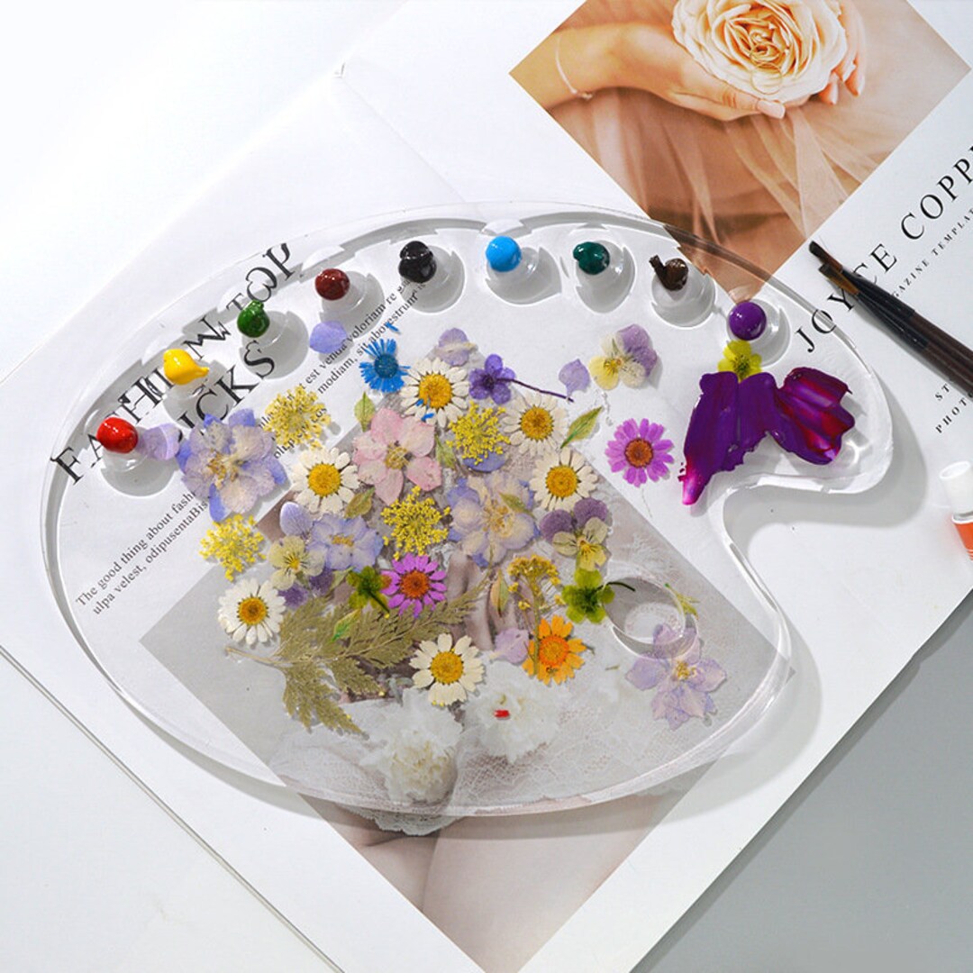 Silicone Paint Palette Mold, Color Palette Resin Mold, Makeup Mixing