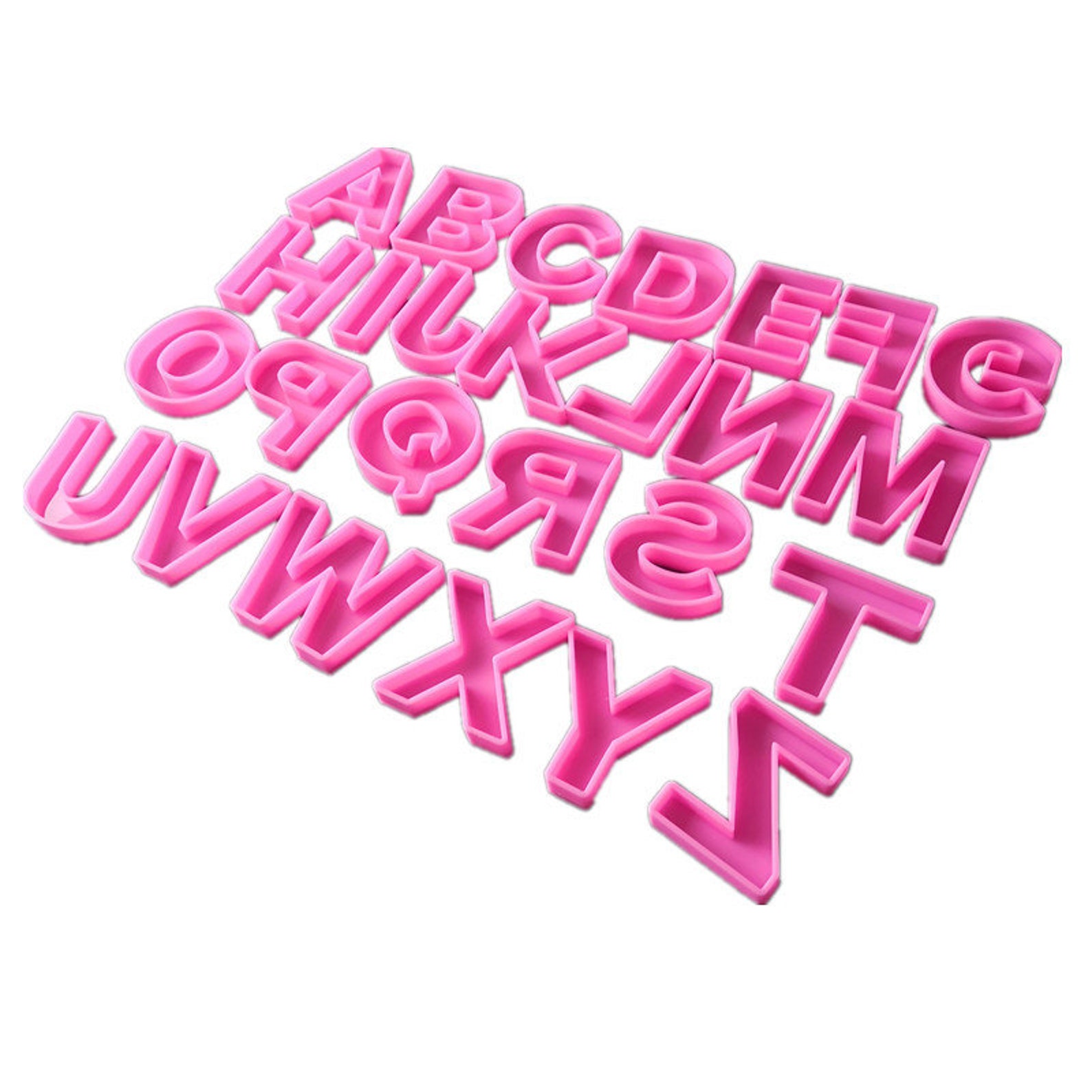 Moule en silicone à grande lettre moule alphabet pour résine  Etsy France