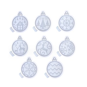 Christmas Ornament Silicone Mold Round Bauble Concrete Mold Resin Mold Raysin Mould DIY Home Decoration