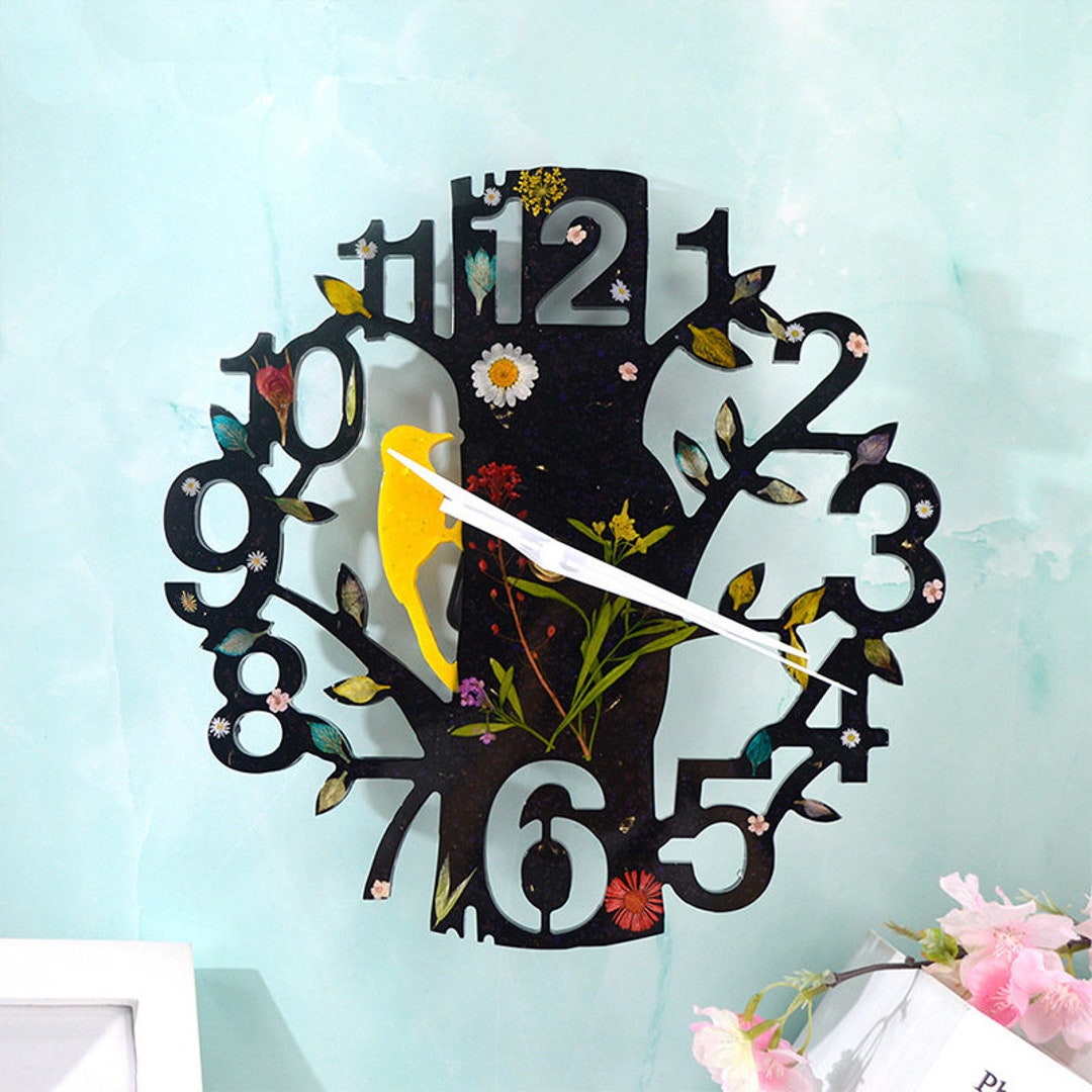 DIY Resin Clock Kit - Clock Silicone Mould - Make A Clock Set