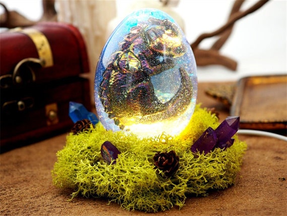 3D Egg Night Light Molds, Dragon Resin Mold, Lamp Silicone Mold, Led Light  Base, DIY Home Decor 