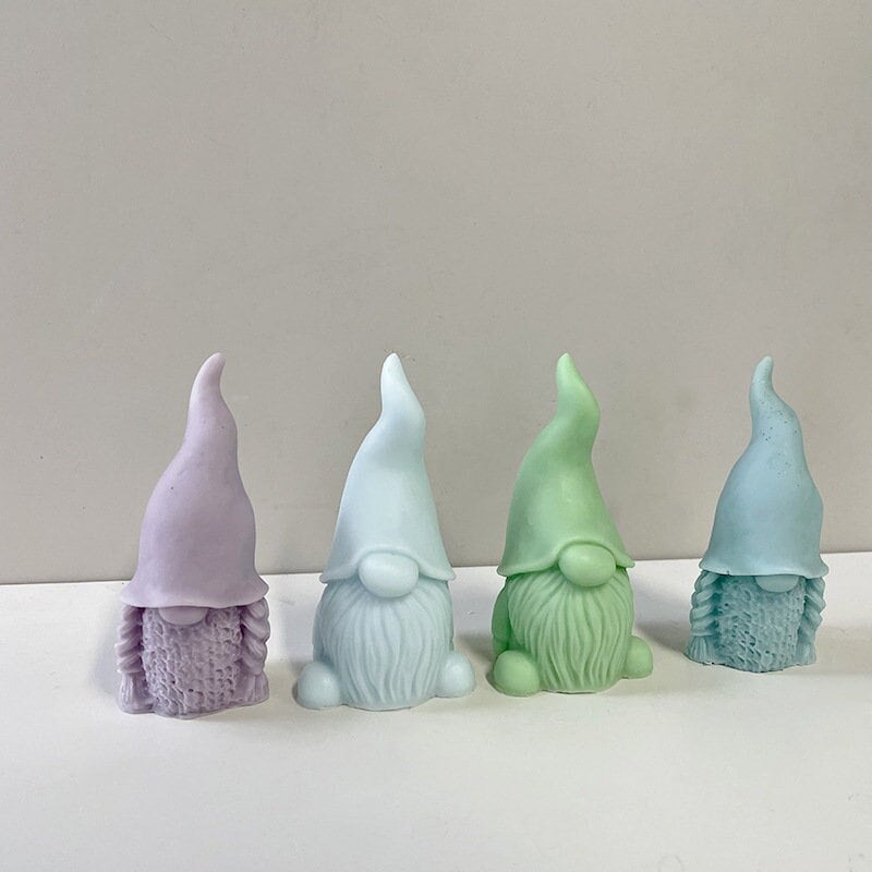 Zayookey 3D-Gnom-Silikonform Mit Blumenmotiv – Für Epoxidharz, Seifen, Kerzen Und DIY-Projekte