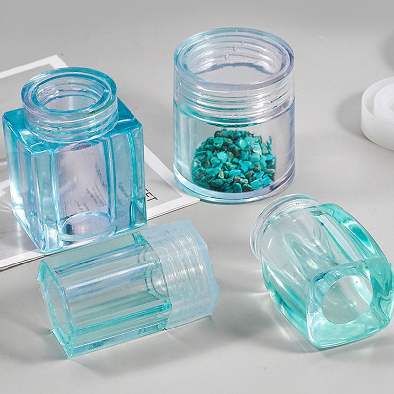 Resin Jar Mold with Lid Silicone Stash Jar Mold for Resin Etsy