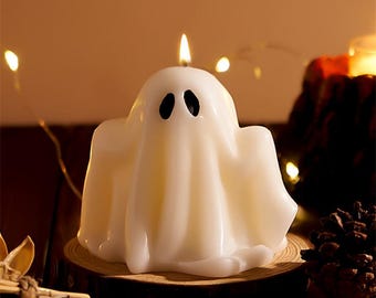3D Ghost Silicone Mold, Halloween Scented Candle Mold Cute Ghost Resin Mold Plaster Mold, Raysin Mould, Casting Mold