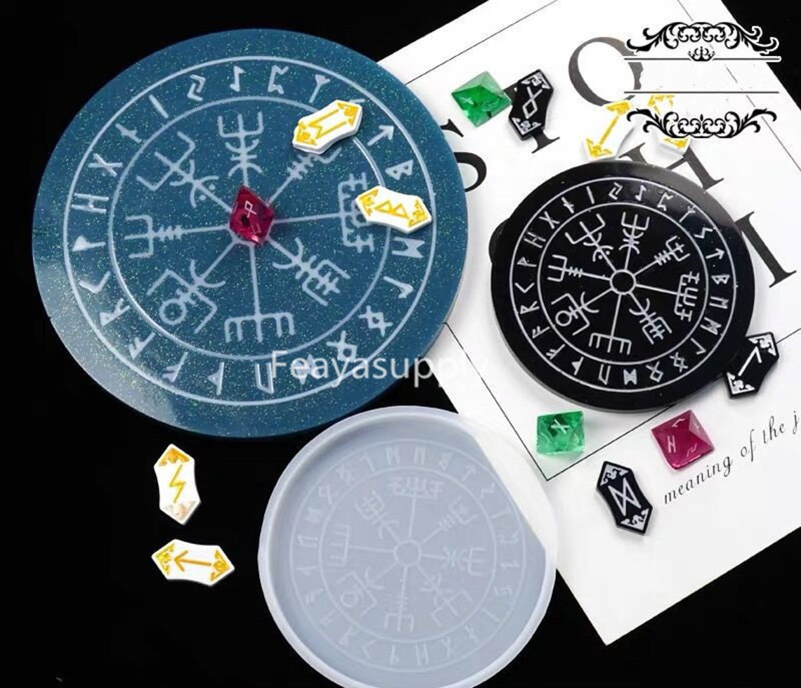 Silicone Rune Board Mold Runes Casting Divination Board Resin Etsy