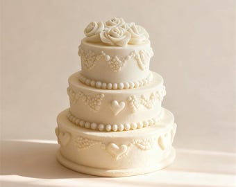 Molde de silicona 3D para velas de pastel, con relieve de corazón romántico, ideal para velas perfumadas de boda.