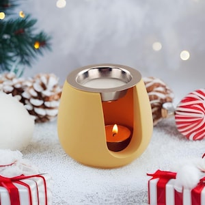 Oil Burner Silicone Mold, Concrete Tealight Holder Mold, Cement Melt Warmer Mold, Essential Oil Diffuser Mold, Casting Mold