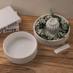 Large Bowl Mold, Round Candle Jar Silicone Mold, Concrete Candle Vessel Mold, Planter Pot Mold, Resin Mold, Jesmonite Mold, Casting Mold