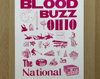 The National Poster - Bloodbuzz, Ohio - 12.5 in by 19 in