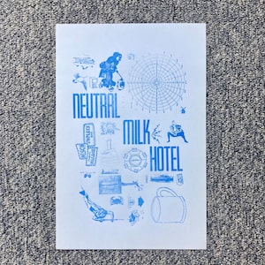 Póster de hotel de leche neutra, 12 x 18 pulg.