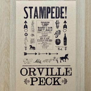 Orville Peck Poster - Stampede - 12.5 in by 19 in