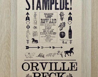 Orville Peck Poster - Stampede - 12.5 in by 19 in