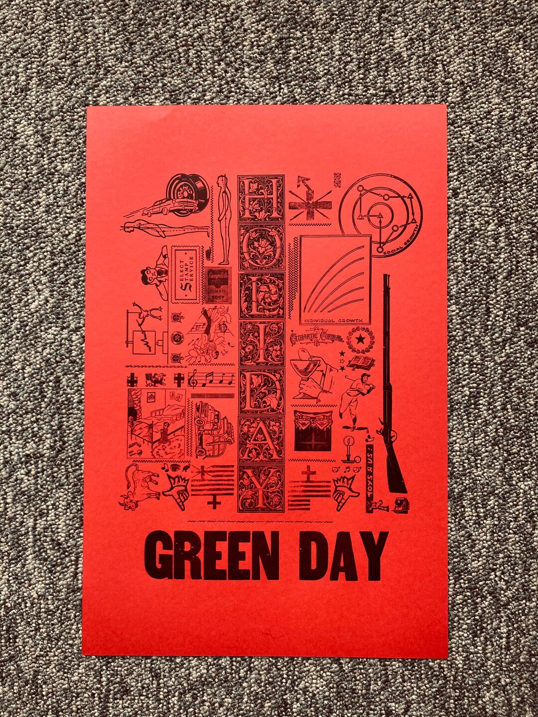 Green Day Poster Holiday 12 5 In By 19 In Etsy green-day-poster-holiday-12-5-in-by-19-in-etsy