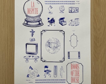 La Dispute Poster - Rooms of the House - 12.5 in by 19 in