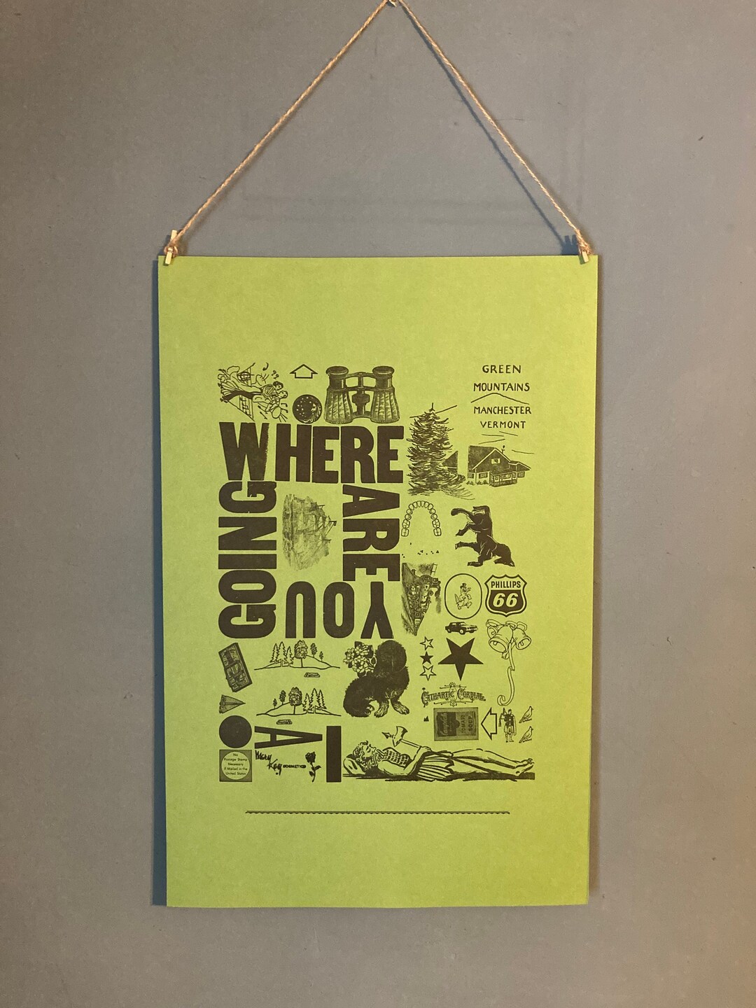 Where Are You Going Poster 12.5 in by 19 In Etsy