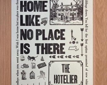 The Hotelier Poster - Home Like NoPlace Is There - 12.5 in by 19 in