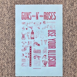Póster de Guns N Roses: 12,5 x 19 pulgadas