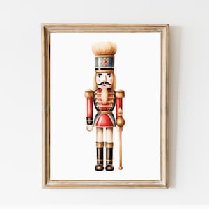 Nutcrackers set of 3 Christmas prints. Gallery Set Nutcrackers Christmas decorations. Vintage Xmas Printable Home Decor. DIGITAL DOWNLOAD image 7