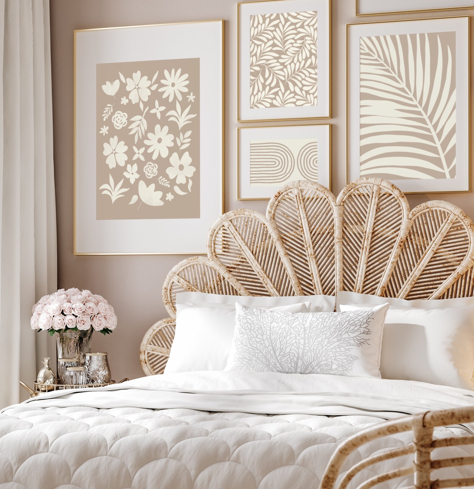 Neutral Colors Wall Decor Wall Art Set of 4 Digital Prints Etsy