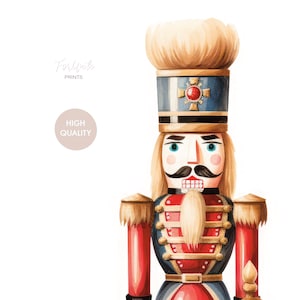 Nutcrackers set of 3 Christmas prints. Gallery Set Nutcrackers Christmas decorations. Vintage Xmas Printable Home Decor. DIGITAL DOWNLOAD image 2