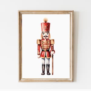 Nutcrackers set of 3 Christmas prints. Gallery Set Nutcrackers Christmas decorations. Vintage Xmas Printable Home Decor. DIGITAL DOWNLOAD image 5