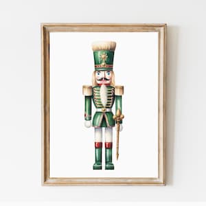 Nutcrackers set of 3 Christmas prints. Gallery Set Nutcrackers Christmas decorations. Vintage Xmas Printable Home Decor. DIGITAL DOWNLOAD image 6