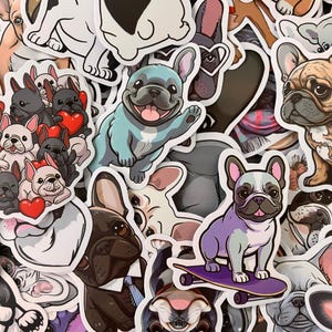 Pug Dog Stickers - Funny Meme Dogs Stickers - Waterproof Laptop & Skateboard Dog Stickers - Dog Decals - Random Pack Of 10 Stickers