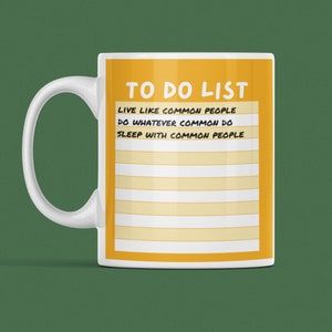 Pulp Common People Mug / Music Mug / Song Lyrics Coffee Mug / Jarvis Cocker Mug / Funny Music Mug / Britpop Music Gift / Unique Coffee Mug