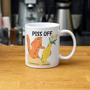 Funny Cat Mug - Cat Meme Coffee Mug - Naughty Ginger Cat - Funny Office Mug - Novelty Coffee Tea Cup - Gift For Cat Lovers