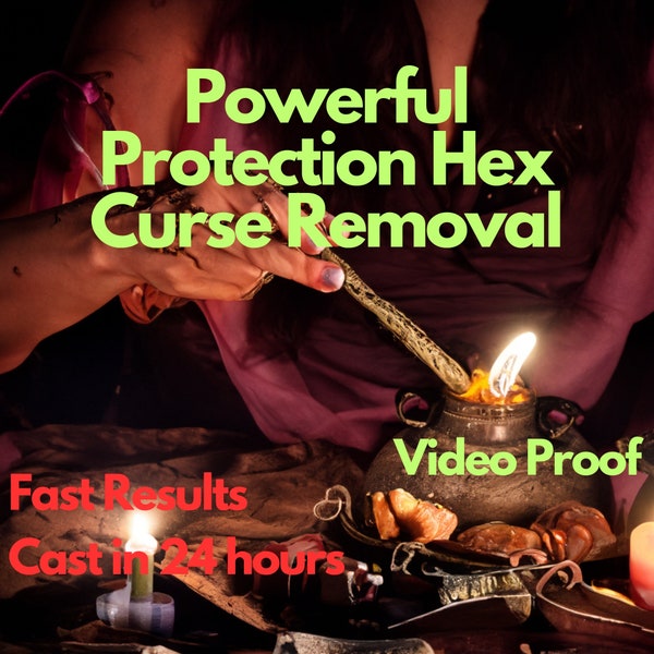 Powerful Protection Hex Curse Removal Spell, Cleansing Spell Casting - Strong Spell - Same Day Casting