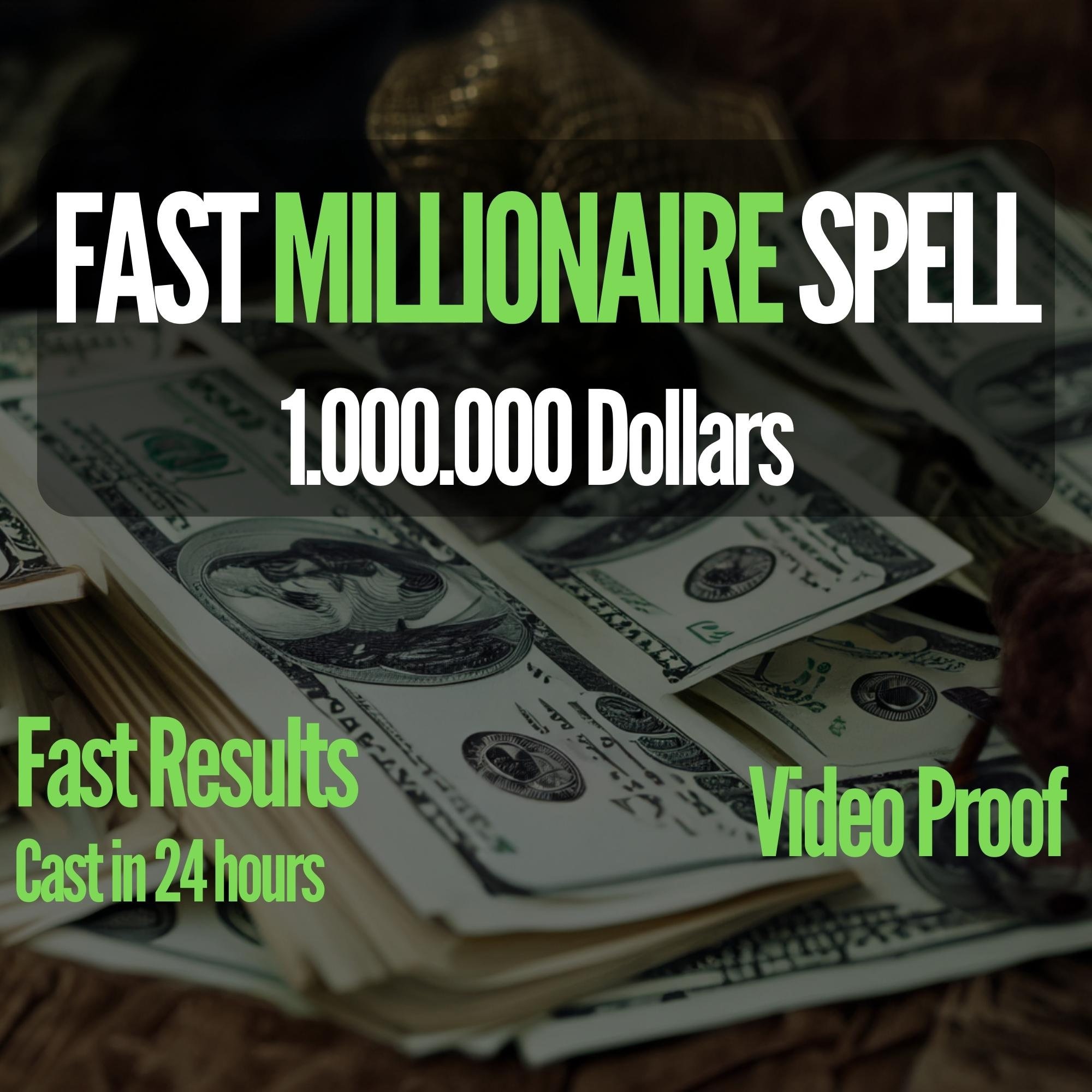 Powerful MILLIONAIRE MONEY Spell Wealth Millionaire Spell Etsy