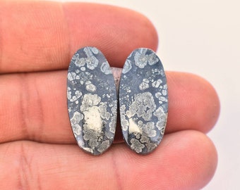 beautiful cabochon loose gemstone wholesale shop ZZ-3352 Marcasite Agate 35x25x4mm,46cts Marcasite Agate