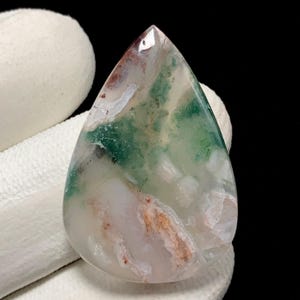 Aqua Chalcedony, Pear Cabochon, 35x24x5 MM, 31 CTS, Beautiful Cabochon,#17705